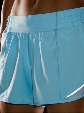 Lululemon Light Blue Hotty Hot 4” LR Shorts